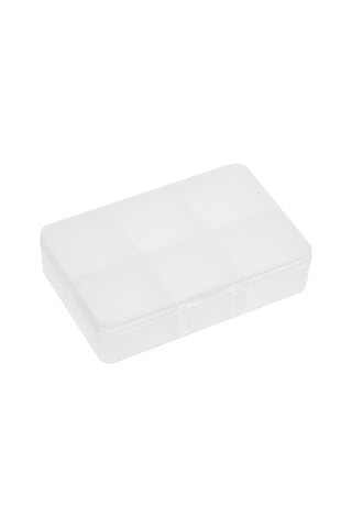 Vkemall 6 Bölmeli Pp Mat Kabuklu Taşınabilir İlaç Kutusu - Dış Mekan Ve Ev Kullanıma Uygun, Şeffaf Mini Depolama Kutusu