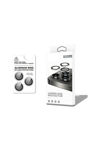 Apple Uyumlu iPhone 17 Pro Max Cl-12 Premium Safir Parmak İzi Bırakmayan Anti-reflective Kamera Lens Koruyucu