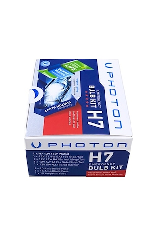 Photon 12v H7 Ampul-sigorta Seti Acil Set 8 Parça