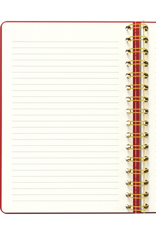 Melimelek Çizgili Defter Kırmızı Bez Ciltli - Ceyda Düvenci Kırmızı