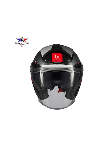 Mt Helmets Cosmo Sv Sılence B2 Parlak Yarım Kask Gri