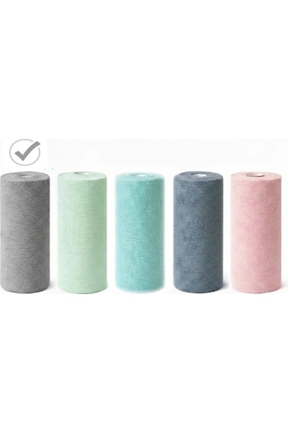 Fb Cup 20'li Rulo Mikro-fb Çok Amaçlı %100 Mikrofiber Temizlik Bezi 25x32 Kopart Kullan Antrasit Gri Koyu Mavi