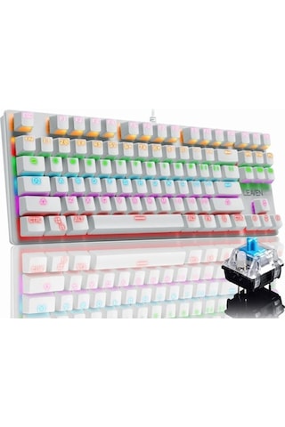 K550 Mavi Switch Kablolu Mekanik Klavye-87 Tuş-hotswap-switch li