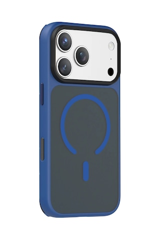 Joko - 932 - Apple İphone 18 Pro Megane Magsafe Kapak - Csmo-tex - - Lacivert