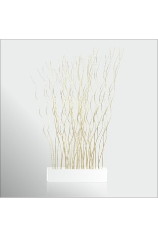 165Cm Uzun Beyaz 100Cm Saksılı Oda Bölme Seperatör Paravan