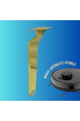 17 Cm Metal Tabanca Ayak Koltuk Ayağı Mobilya Ayağı Ünite Ayağı Konsol Ayağı Puf Berjer Ayağı Gold