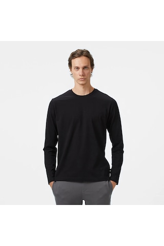 Nautica Classic Fit Erkek Uzun Kollu T-shirt V57007t Siyah