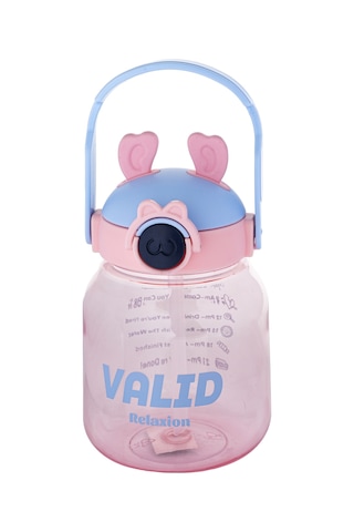 Relaxion Hediyeli, İthal Lüx Kulaklı Pembe Matara/suluk 1100 Ml 446 Açık Pembe