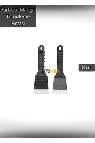 Barbekü Mangal Temizleme Fırçası Çift Taraflı Sert Fırça 22 Cm