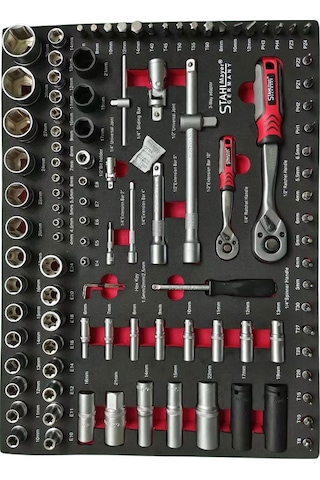 Grayzer GSTH215P 6 Çekmeceli Dolu Takım Arabası 261 Parça (Takımlar Stahlmayer)