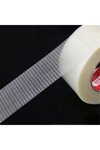 Yifomall Dayanıklı Fiber Bant - Ağır Paketleme İçin Güçlendirilmiş Şeffaf Taşıma Bandı, 50mm X 50m