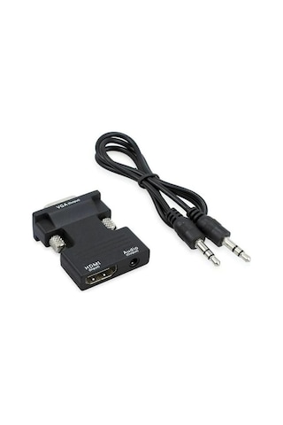 Lunatic 9944 Ses Destekli Hdmı To Vga Monitör Çevirici Adaptör Uyumlu Hdmı Bağlantı Tipi 4499