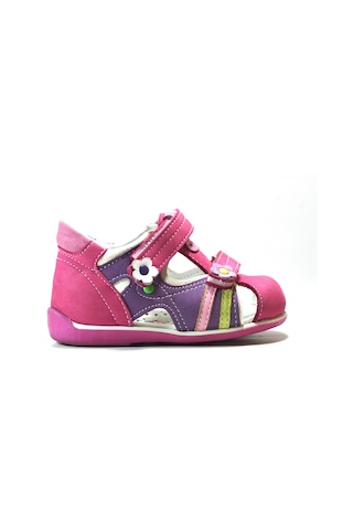 Onlo Ayakkabı 2006 Deri Pembe Ortopedik Kız Bebek İlkadım Pembe