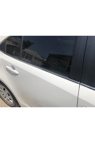 Toyota Corolla Uyumlu 2019 Sonrası Cam Çıtası 8 Parça Paslanmaz Krom