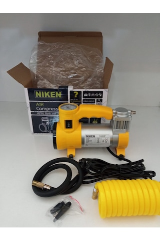 Niken Marka Sarı Renk Metal Lambalı Lastik Havası Şişirme Kompresörü Adet Niken Marka Sarı Renk Metal Lambalı Lastik Havası Şişirme Kompresörü Adet