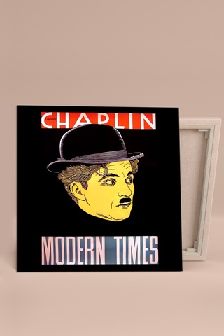 Charlie Chaplin Modern Times Modern Zamanlar Kanvas Tablo 40 x 40