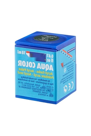 Su Bazlı Akrilik Maket Boyası - Siyah Yeşil Mat 18 Ml 0.2 L