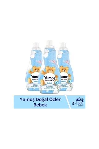 Doğal Özler Konsantre Çamaşır Yumuşatıcısı Bebek 1200 Ml 50 Yıkama 3 Adet