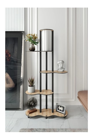 Ravilo Travers Raflı Lambader Meşe