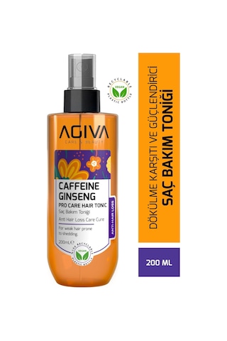 Agiva Caffeine&Ginseng Dökülme Karşıtı Ve Güçlendirici Saç Toniği 200 ML