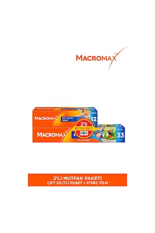2li Mutfak Paketi Çift Kilitli+33m Streç