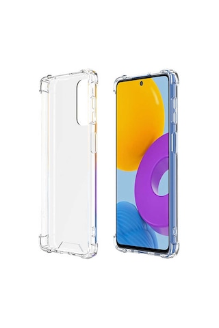 Mobilteam Galaxy Uyumlu M52 Kılıf Nitro Anti Shock Silikon - Renksiz Renksiz