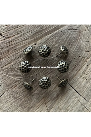 Dmr Kabara Raptiye Kapı Koltuk Çivisi Antik Sarı Petek Çapı 18mm 100adet