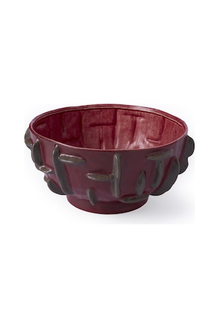 Yargıcı Yuvarlak Formlu Seramik Dekoratif Kase 34x17 Cm 26knha1123n St