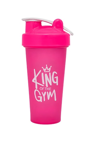 King Of The Gym Shaker 650 Ml Ölçekli Ve Sızdırmaz Kapaklı Protein Shaker 2'li Set Pembe+siyah Pembe-siyah