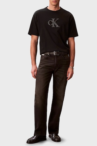 Calvin Klein Erkek T Shirt Lv04rf819g Ub1 Siyah Siyah