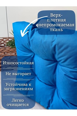 23 Linia 50x50x10 Cm Su Geçirmez Sandalye Mind 404123381 Gri-mavi