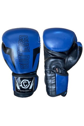 Cyclone Clash Orijinal Deri Boks Ve Kick Boks Eldiveni Mavi