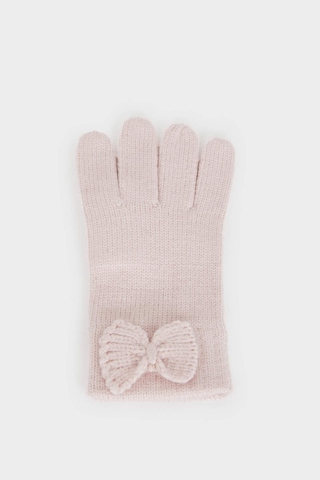 Defacto Kız Çocuk Triko Eldiven F5145a825wnpn111 Pembe