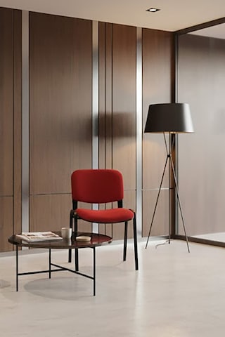 Ofisbazaar Form Kırmızı Misafir Sandalyesi 2'li Set Metal Ayaklı Ergonomik Bekleme Ve Toplantı Sandalyesi Kırmızı Kırmızı