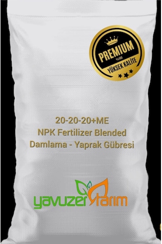 20 20 20 Te Npk + Micro Besin Yaprak Ve Damlama Gübresi 2,5 Kg