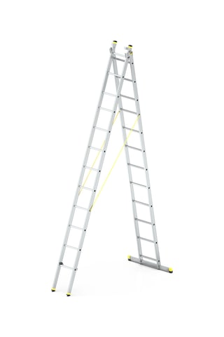 -skybest 2x12 Basamaklı İki Parçalı Çok Amaçlı Alüminyum Merdiven