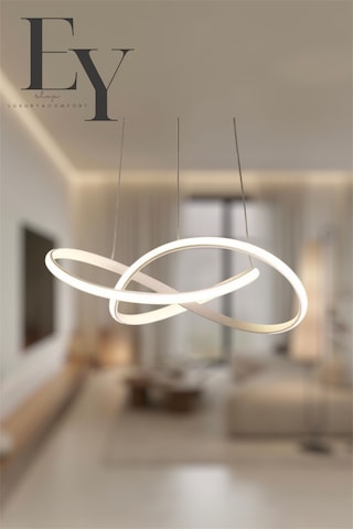 Ey Shop Beyaz Karçiçeği Model 3 Renk Led Beyaz&sarı&günış. Avize Beyaz