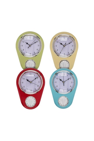 Duvar Saati Ve Zamanlayıcı - Zamanlayıcı Fonksiyonlu Saat Kırmızı Diğer