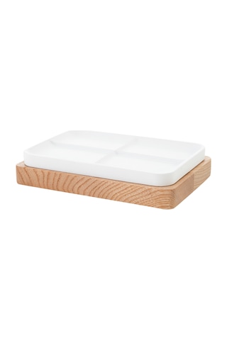 Mudo Home Boho Katı Sabunluk Beyaz