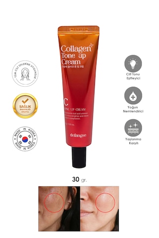 Collagen Tone-up Cream Aydınlık Ve Eşitlenmiş Cilt Kolajen İçerikli Yüz Kremi 30ml