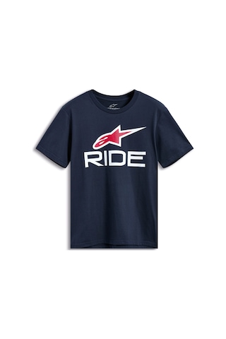 Alpinestars Rıde 4 Csf Tişört Mavi Beyaz Kırmızı