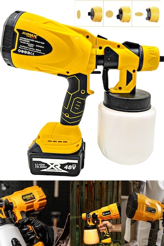 Stilmax Germany 48V 10Ah Çift Akülü Sprey Boya Tabancası