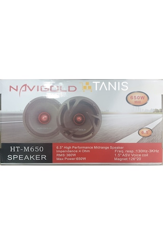 Navigold Ht-M650 16Cm 650 Watt Midrange Oto Hoparlör Takımı