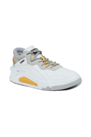 Jump 29103 Yüksek Bilekli Beyaz Erkek Sneaker Günlük Spor Ayakkabı Beyaz