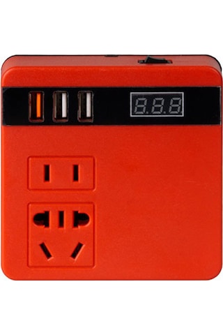 Symbee Taşınabilir 21v-220v Çoklu Çıkışlı Akıllı Şarj İnvertörü - Milwaukee Kırmızı Model 113 Karakter