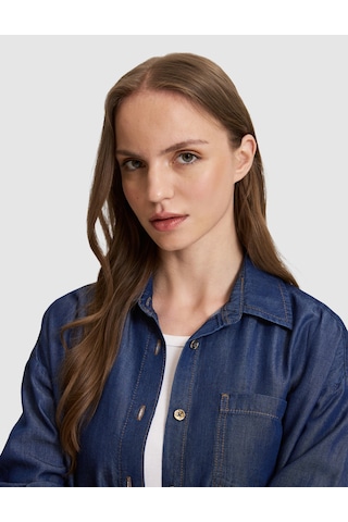Pierre Cardin Kadın Koyu Mavi Gömlek Jean 50325403-vr032