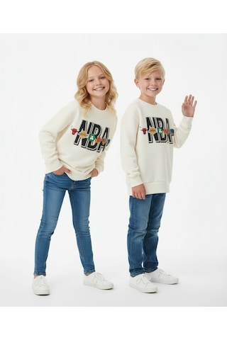 Seabubbles Nba Çocuk Sweatshirt Bej