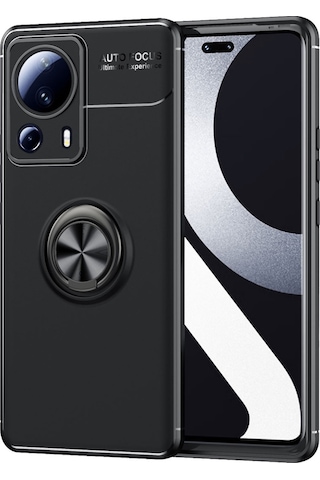 Xiaomi Uyumlu Mi 13 Lite Kılıf Zore Yüzüklü Ravel Silikon Kapak
