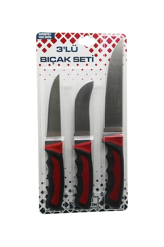 3lü Kurban Bıçak Seti - Paslanmaz Çelik