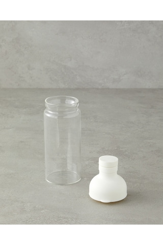 Boty Borosilikat Detoks Şişe 450 Ml Beyaz